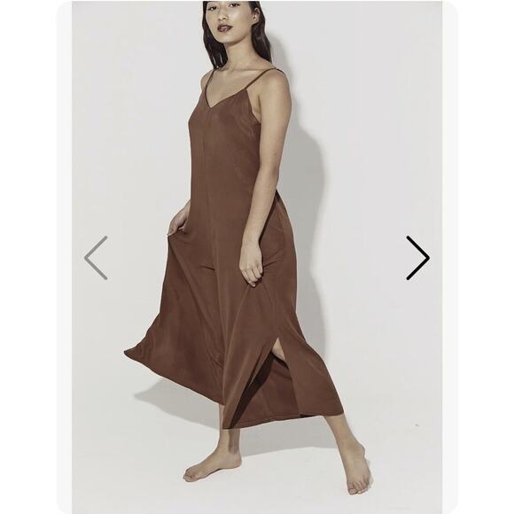 Hannah Lavery Women Wide Leg Lake Jumpsuit In Gray Size US 10 Relaxed Boho Style - Picture 1 of 9